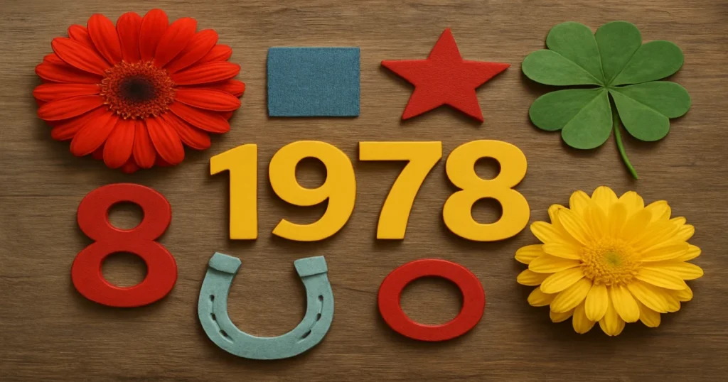 Щасливі числа, кольори, квіти та символи для 1978 року